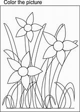 Flowers Bunch Coloring Kids Color Print Pdf Open  sketch template