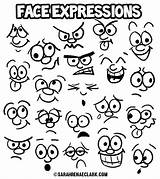 Draw Cartoon Expressions Faces Face Funny Characters Kids Own Drawing Easy Doodle Activity Eyes Teach Kinds Great Doodles Character Mouths sketch template