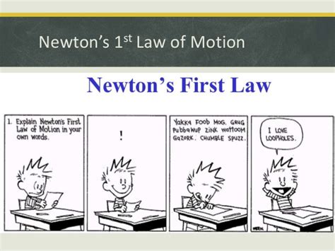 newtons st law  motion