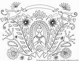 Virgin Blessed Craftychica Crafty Mandala Ausmalen sketch template