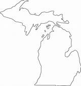 Michigan Outline  Dxf 3axis sketch template