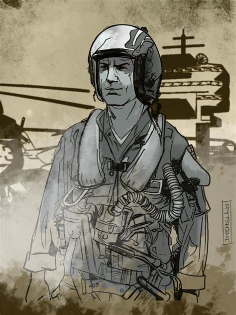 fighter pilot  cartooncaveman  deviantart