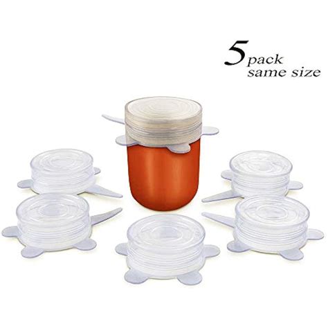 small lids size universal silicone stretch cup covers   pcs kitchen ebay