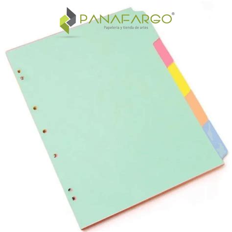 separador  folder cartulina  en cartulina en colores surtidos