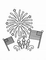 July Coloring Fourth Pages Printable Paper sketch template