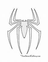 Spiderman Stencil Symbol Spider Pumpkin Man Logo Stencils Drawing Printable Template Carving Halloween Superhero Templates Marvel Hero Super Freestencilgallery Hombre sketch template