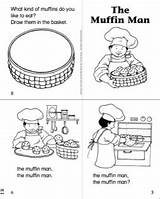 Muffin Man Know Do Coloring Template Clipart sketch template