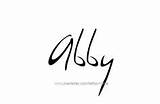 Tattoo Abby Designs Name Names sketch template