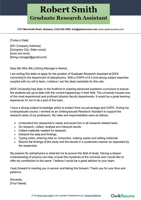 education assistant cover letter examples qwikresume