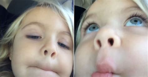 girl aged 3 takes perfect selfie on mum s phone after