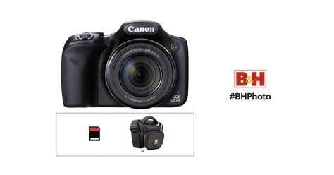 canon powershot sx hs digital camera basic kit black bh