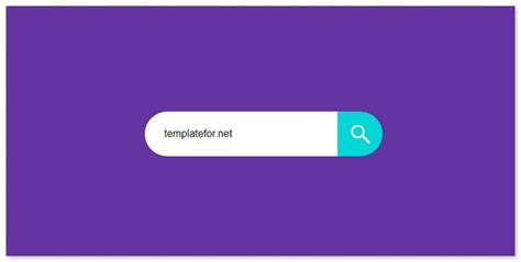 search bar design created  htmlcss bootstrap templatefor