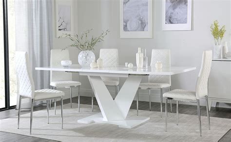 extending dining table  chairs white house tokyo white high gloss extending dining table