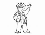 Policeman Coloring Coloringcrew sketch template