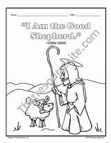 Good Jesus Shepherd Coloring Pages Getcolorings Sheet sketch template