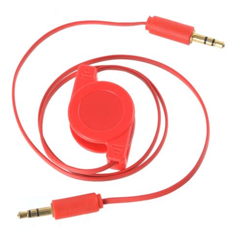 3 5mm Retractable Stereo Audio Extension Cable Male To Male 65cm Free