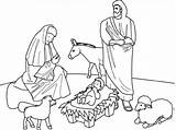 Nativity Printable sketch template