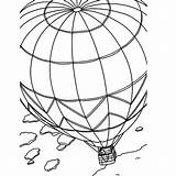 Heteluchtballon Ballonvaren sketch template