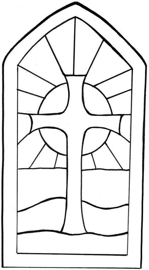 stained glass window template easter crafts christian stained glass