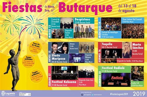 Programa De Las Fiestas De Leganés 2019 Completo Ocio En