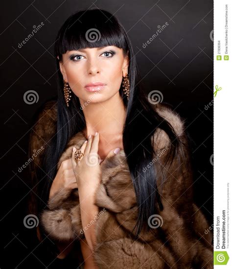milf fur coat stockings hot girl hd wallpaper