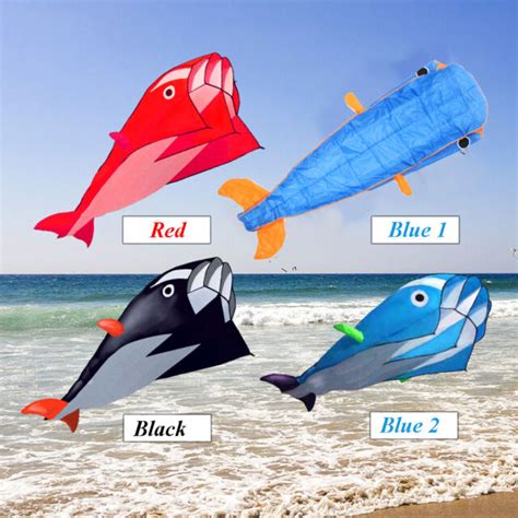 large outdoor easy to fly 3d kites huge parafoil giant dolphin kite