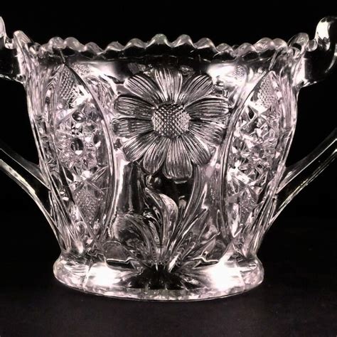 early american pressed glass spooner cambridge glass company etsy