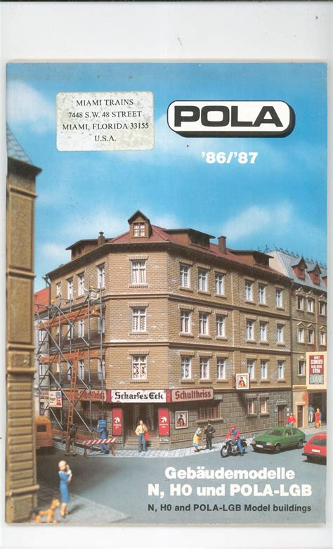 pola n ho model train catalog 1986 1987 with model buildings