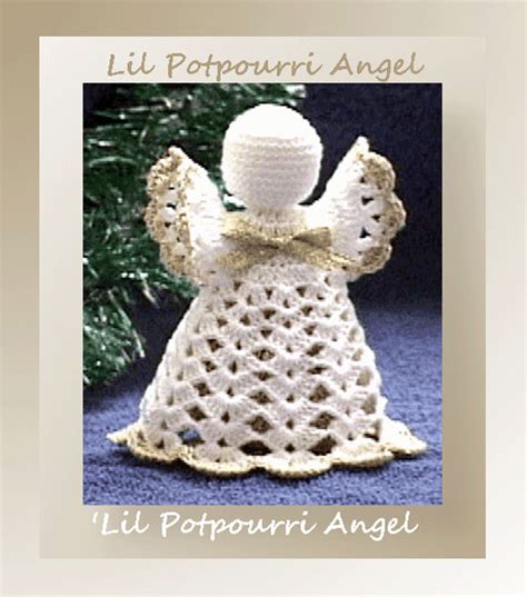 Crochet Angel Patterns Lil Potpourri Angel