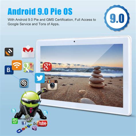 android google tablet android  pie gms certified gb ram gb storage quad core