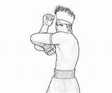 Fighters Higashi sketch template