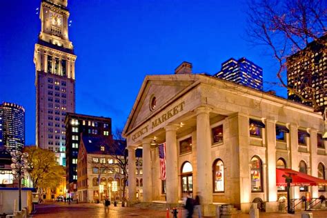 places  visit  boston usa faneuil hall marketplace tourist destinations