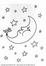Maan Colorare Disegno Lune Mond Coloriage Pintar Lunas Malvorlage Estrellas Laminas Ausdrucken Coloriages Ausmalbilder Volle Colorier Afbeelding Schoolplaten sketch template