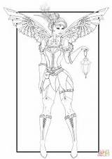 Steampunk Coloring Tinkerbell Pages Printable Drawing Categories sketch template