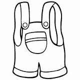 Overalls Coloring Printable Little Template Surfnetkids Pages sketch template