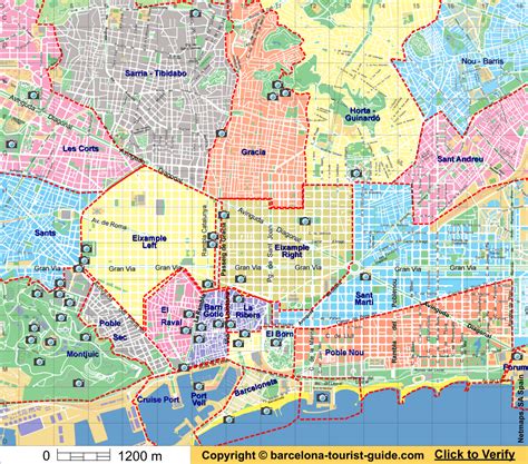 interactive barcelona map linked    city