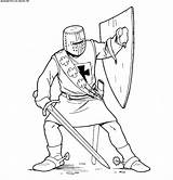 Crusader Coloring Knight Knights Drawing Pages Warriors Rider Colorator Children Pikeman Defender Getdrawings Warrior Battle Popular Boys sketch template