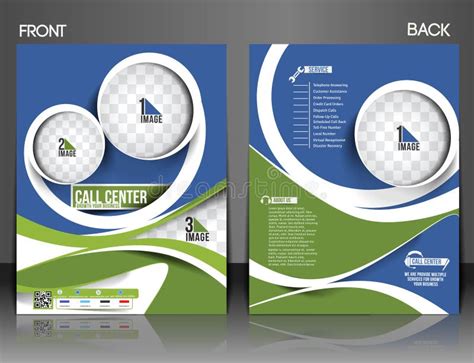call center flyer design stock vector illustration  call