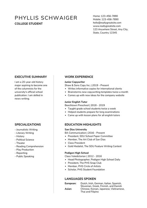 resume   job canva