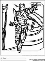 Avengers Coloring Pages Iron Man Kids Drawing Bay Tampa Color Lightning Colouring Ironman Cartoon Print Great Ginormasource Comics Stark Tony sketch template