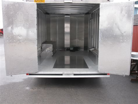 custom cargo trailer  rear ramp  double doors davis trailer world sales trailer