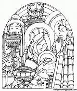 Coloring Pages Epiphany Manger Jesus Color Christmas Nativity Away Kids Printable Catholic Adults Print Sheets Advent Getcolorings Para Popular Colorear sketch template