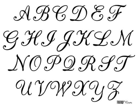 printable calligraphy letters