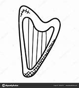 Harp Drawing Clipartmag Simple sketch template