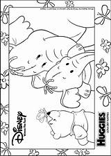 Coloring Pages Heffalump Lumpy Pooh Winnie Colouring Stencils Huggies Comments Color sketch template