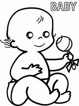 Baby Coloring Pages Printable Newborn Pacifier Looney Color Tunes Face Getcolorings Getdrawings Print Precious Moments Girl Colorings sketch template
