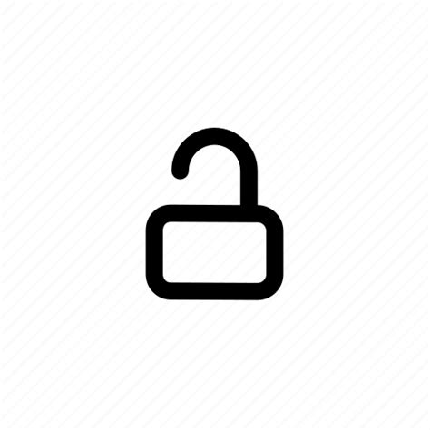 Lock Password Privacy Protection Security Unlock Unlocked Icon