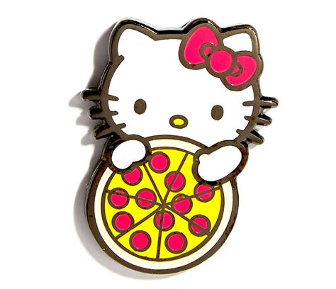 pintrill x sanrio hello kitty pizza pin sanrio