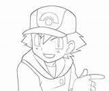 Ash Coloring Ketchum Pokemon Character Pages Kleurplaten Blackwhite Pokémon Printable Getcolorings Color Twitter sketch template