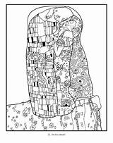 Klimt Coloring Book Gustav Kiss Colouring Pages Coloriage Paintings Color Ruby Door Books Dessin Le Oeuvre History Great Choose Board sketch template